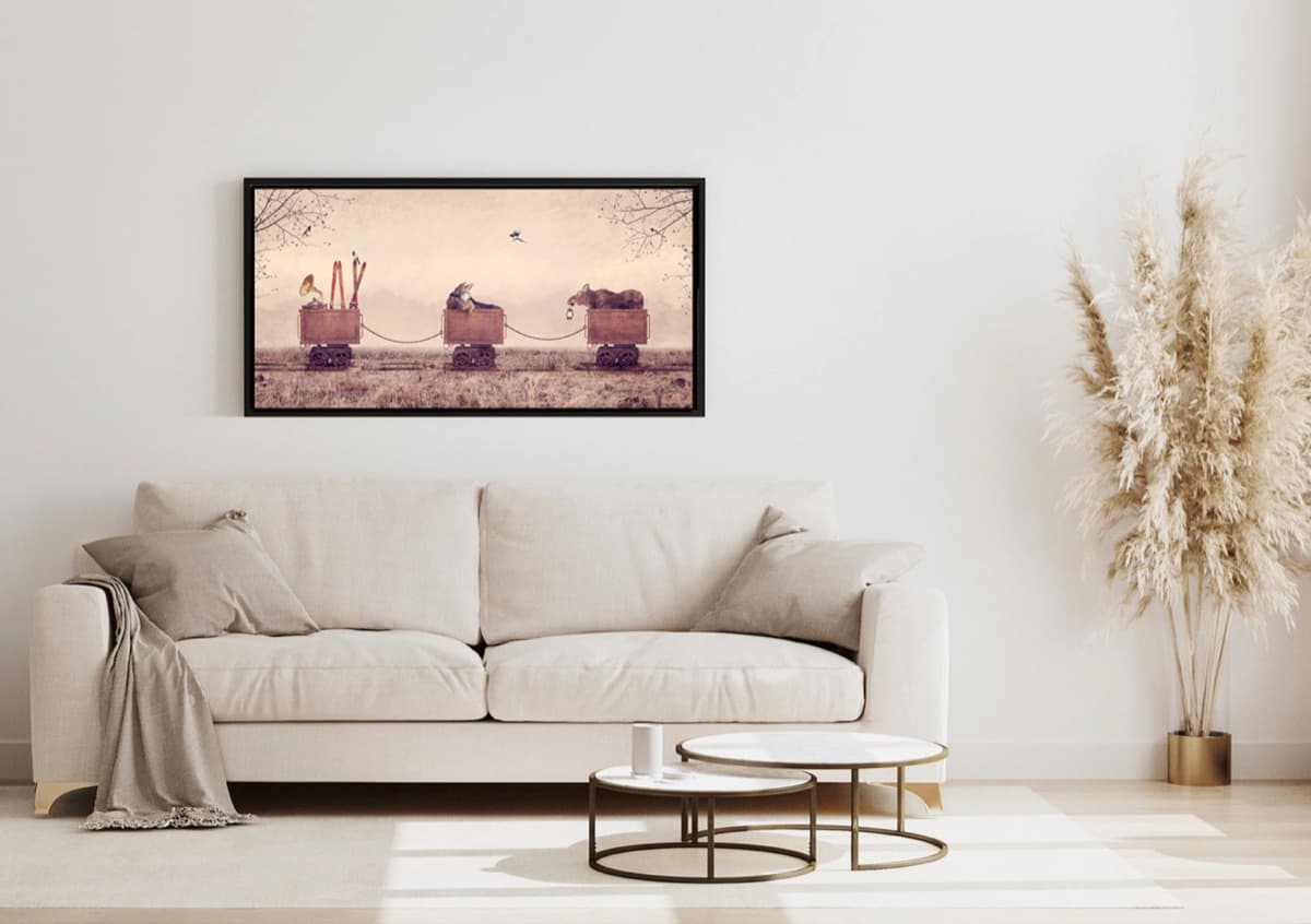 Moose Mining displayed on a wall