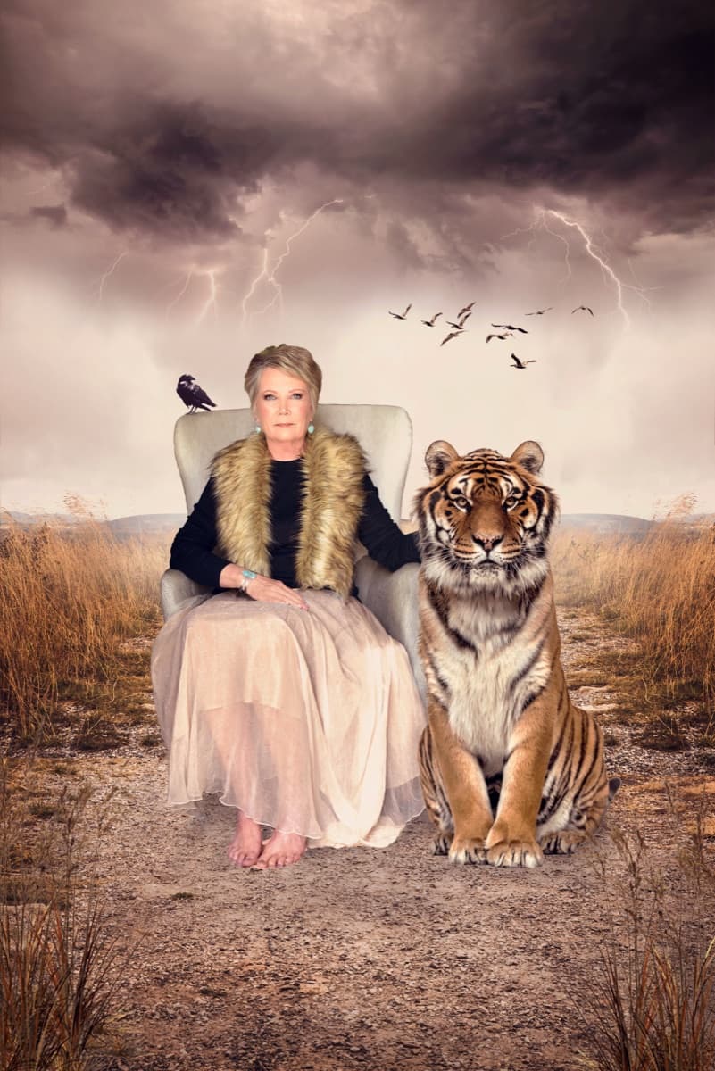 Fierce — fine art composite portrait of a breast cancer survivor by Dana Klein for Images of Hope